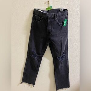 NWT GAP‎ Cheeky Straight High Rise Ripped Skinny Jeans 28 | 6R